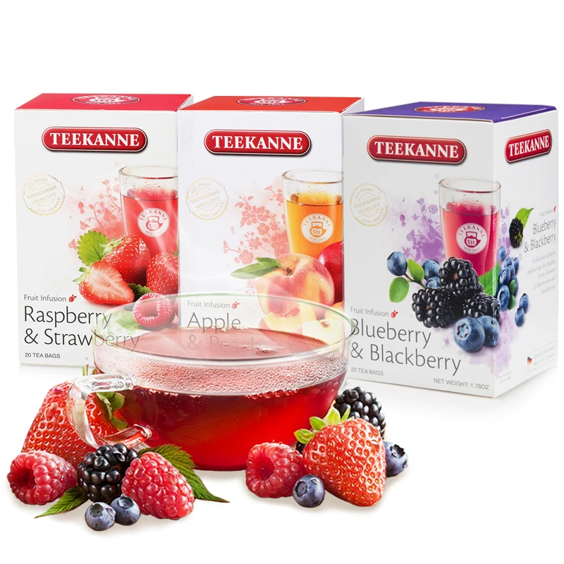 德国百年品牌teekanne进口果茶组合/蓝莓黑莓/薄荷冬日夜/柠檬橙