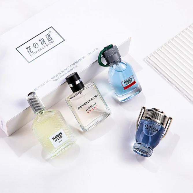 4瓶礼盒装高档男士香水清新自然留香古龙男人味淡香小众平价学生