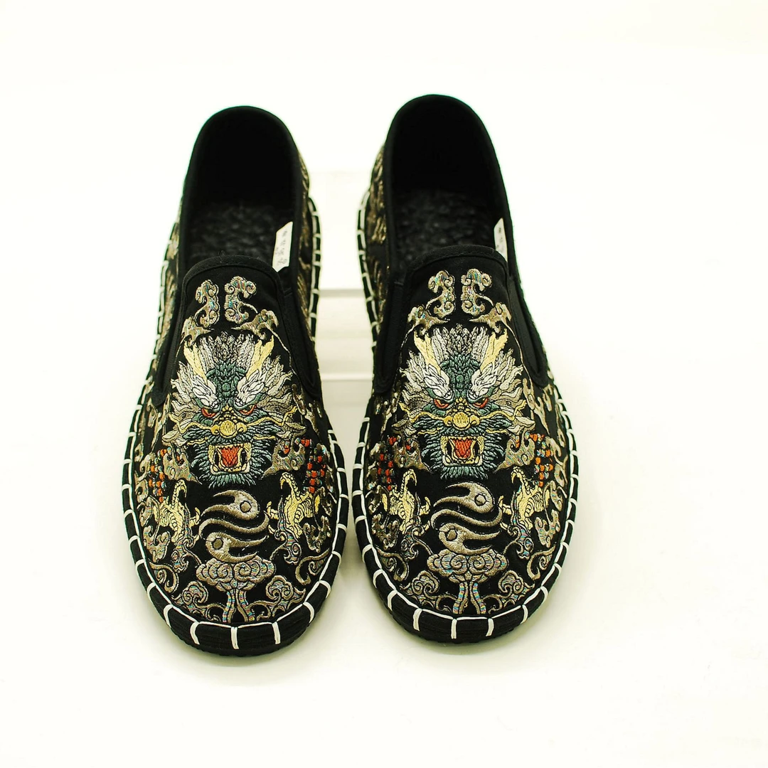 辰龙冬款布仆绣艺老北京布鞋手工千层底男女同款休闲国风冬款加厚