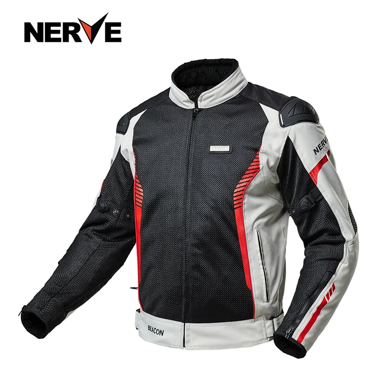 NERVE涅夫摩托车骑行服安全防风防摔透气四季通用骑狼烟系列