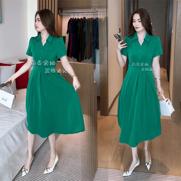 2024新款夏季新款穿搭洋气时尚休闲修身减龄显瘦女装连衣裙妈妈款