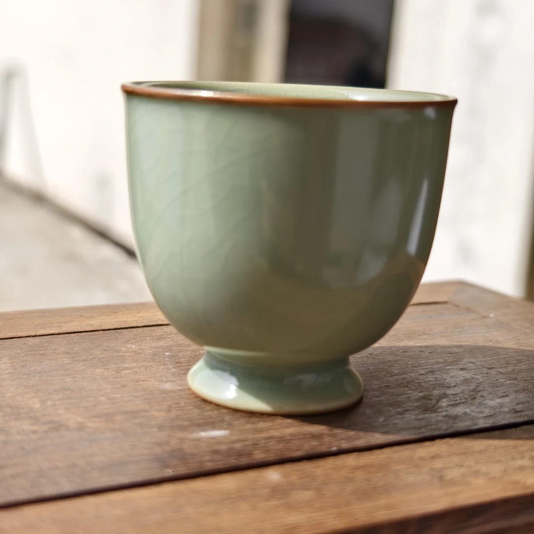 仿古釉微高足主人杯80cc