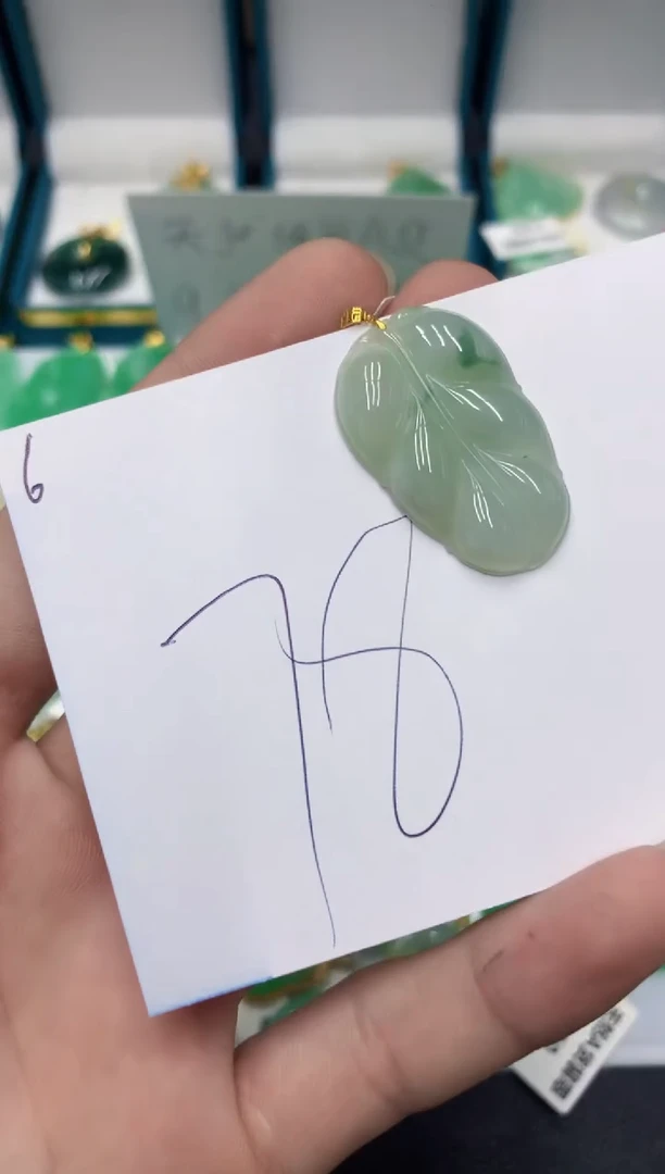 【闪购商品】翡翠颈饰18K金镶嵌1号链接