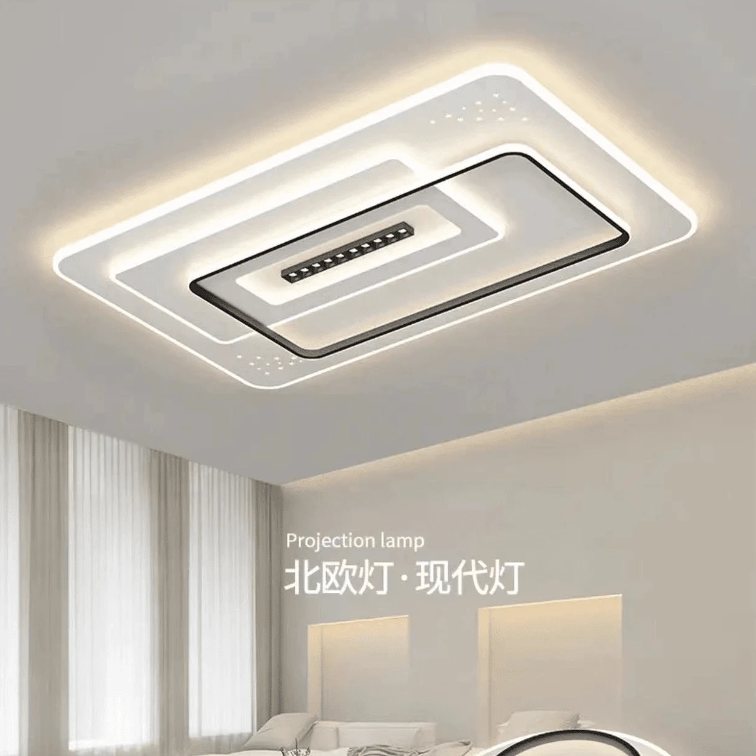 6119客厅吸顶灯长方形2024年新款现代简约大气家用全光谱房间灯具