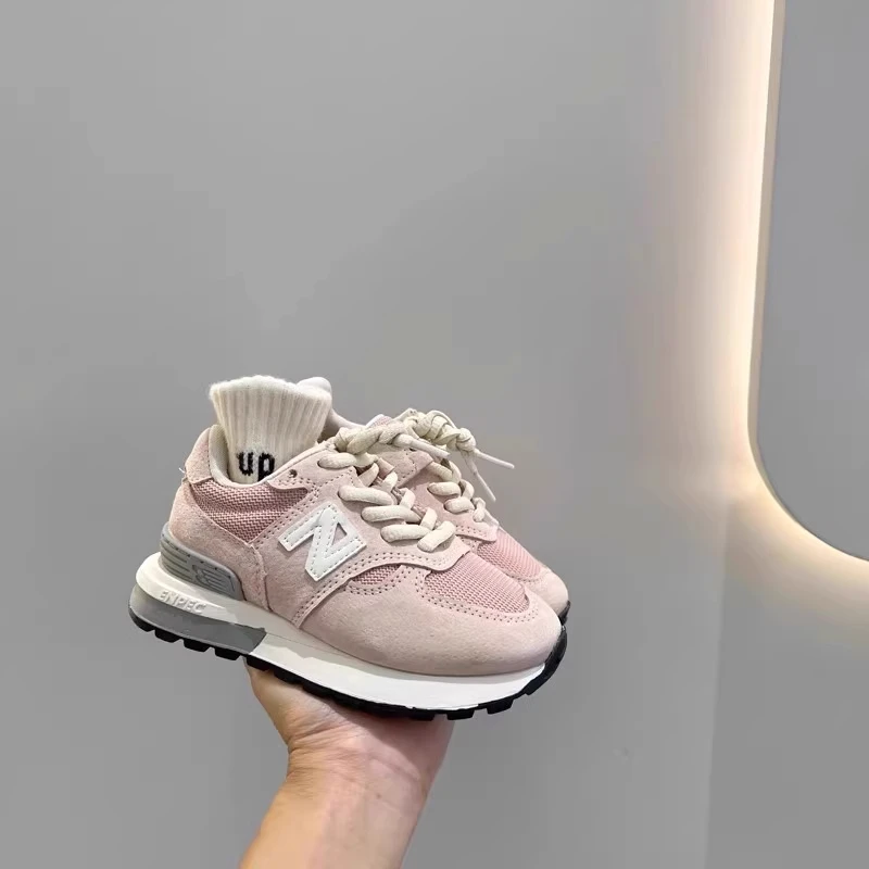 儿童阿甘鞋2024新款春秋女童n字休闲鞋男童老爹鞋软底运动宝宝鞋