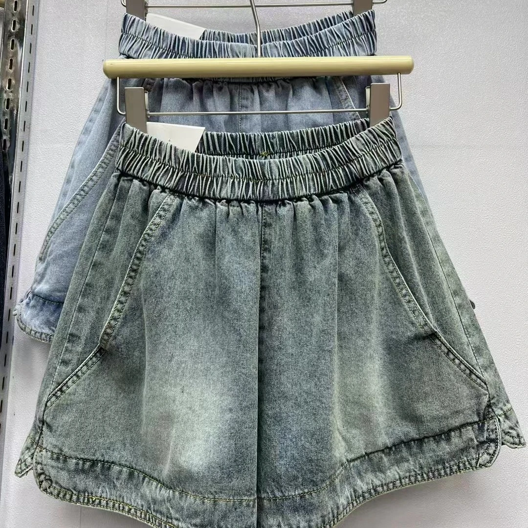 【倩倩】夏季新款百搭时尚显瘦牛仔短裤1028