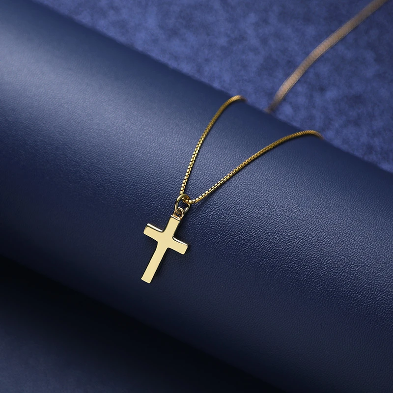 钛钢项链 Drakcle Boo孟博龙美式情侣十字架锁骨链潮流钛钢项链