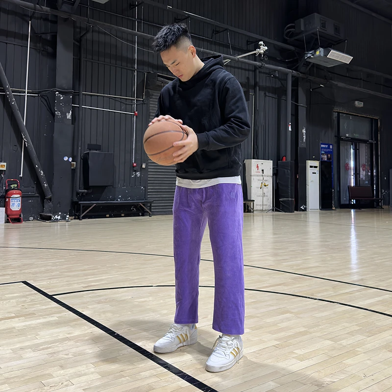 Drakcle Boo孟博龙灯芯绒舒适美式复古百搭直筒运动休闲长裤男裤