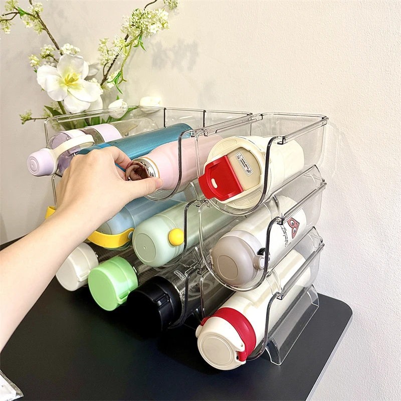 拾物造家杯子收纳盒水杯架置物架桌面多层叠加防尘保温杯架家用架