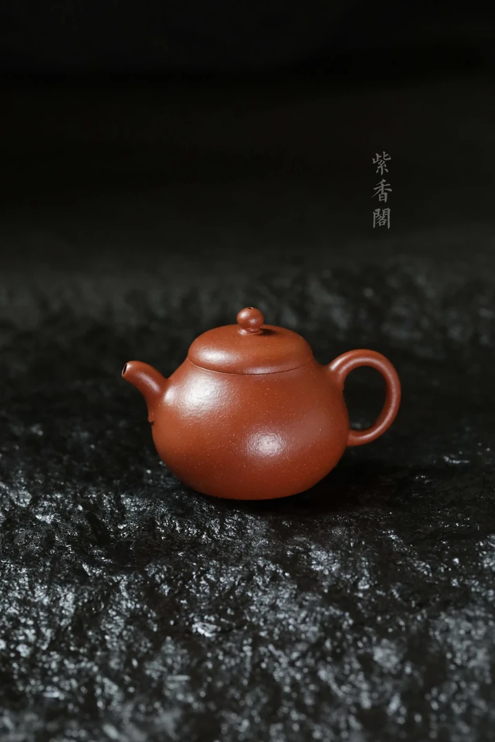 吴东元高徒王辉红泥无相壶180cc朱泥调砂茶具泡茶壶水壶泥壶