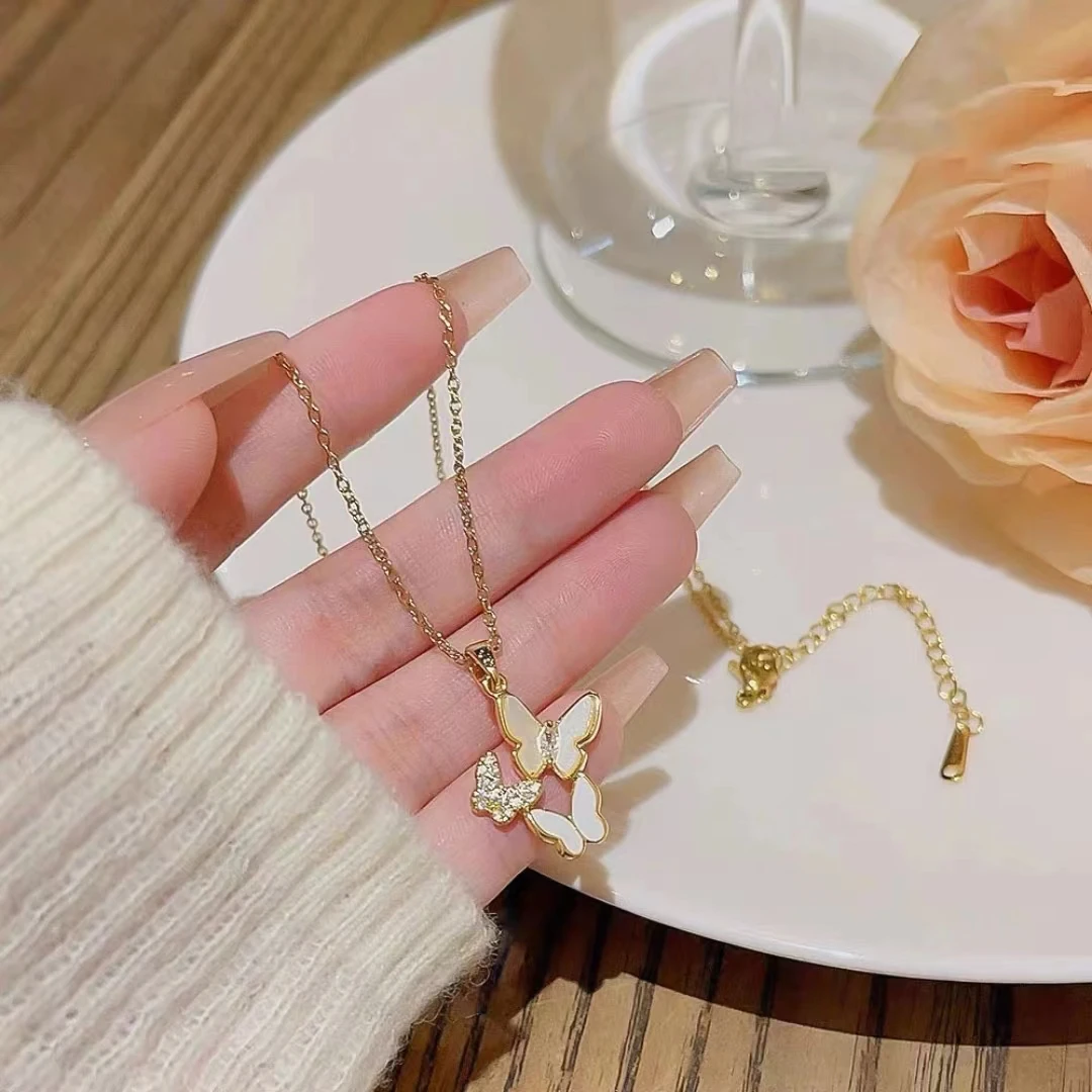 钛钢项链 气质轻奢时尚百搭个性精致小众项链XL9412