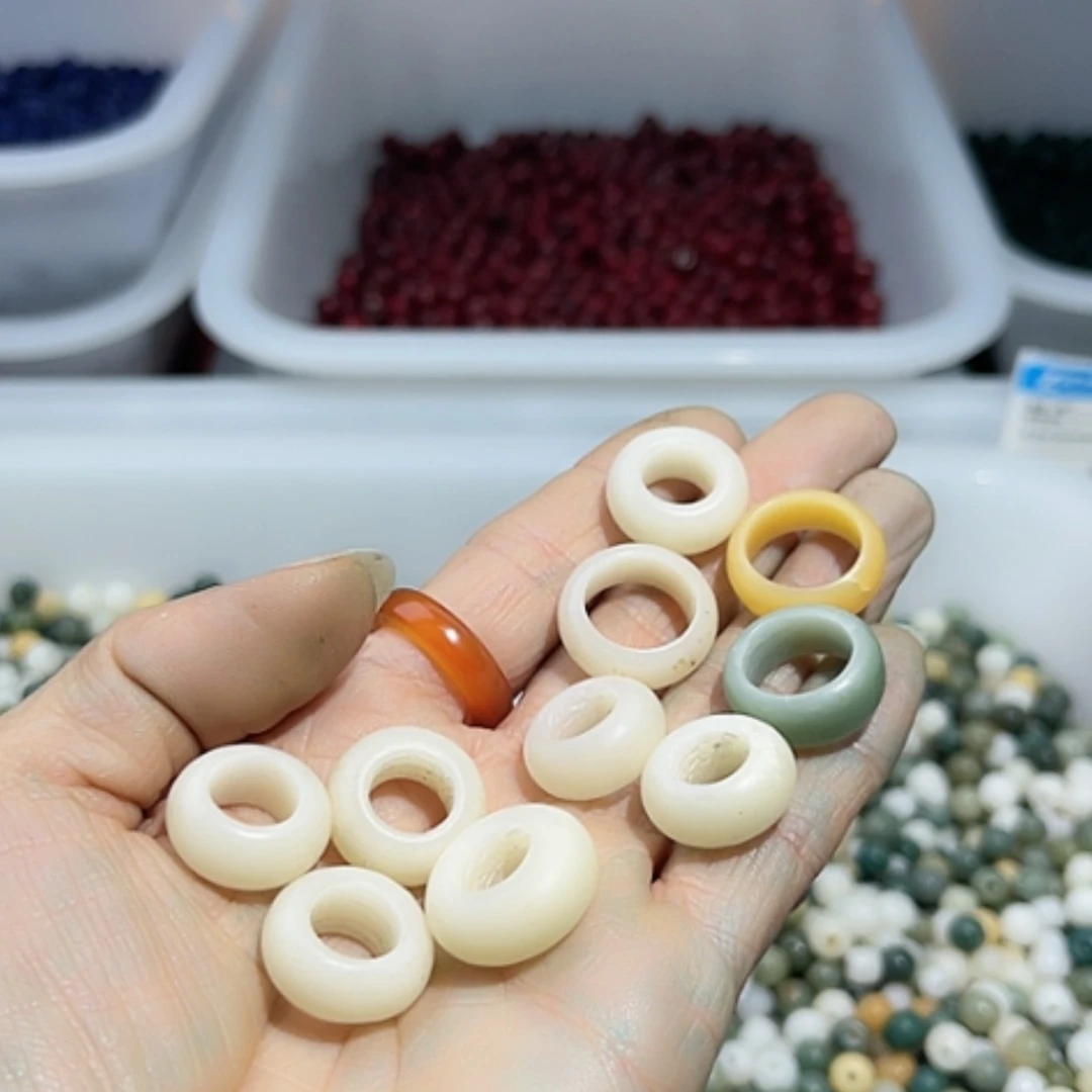 【闪购商品】白玉菩提吊坠瑕疵9跑环10颗