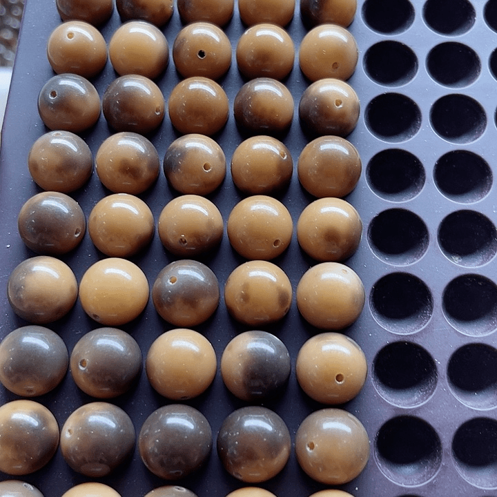 白玉菩提吊坠14虎皮纹圆20卡灯牌宠30