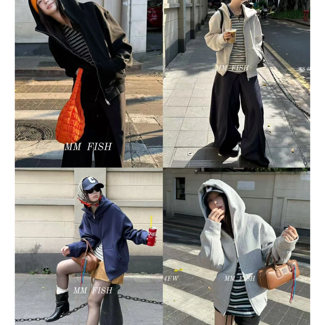 MM FISH新款（1mtw406#）500克！加绒的哟！力推连帽卫衣外套～10-21