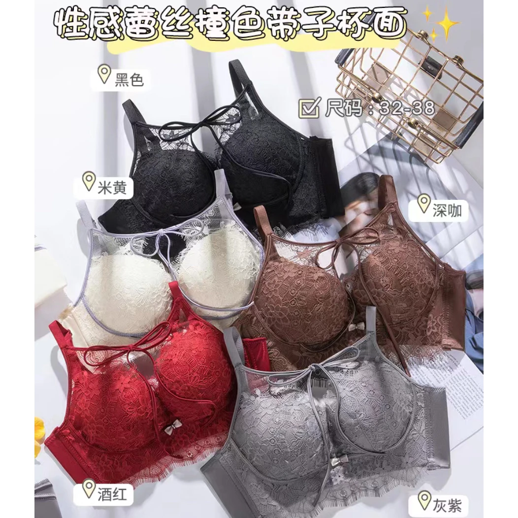 AWY（1ny2418#）睫毛蕾丝～内衣套装（ab杯）8-26