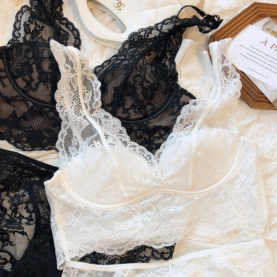 这么Sexy的套装约会穿一定很赞！蕾丝内衣套装AWY（9NY293#）9-1113