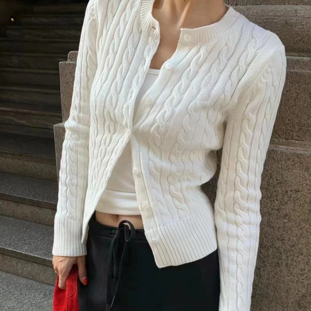 菜花 福秒（1ch28113#）小马刺绣  厚实针织开衫～11-11