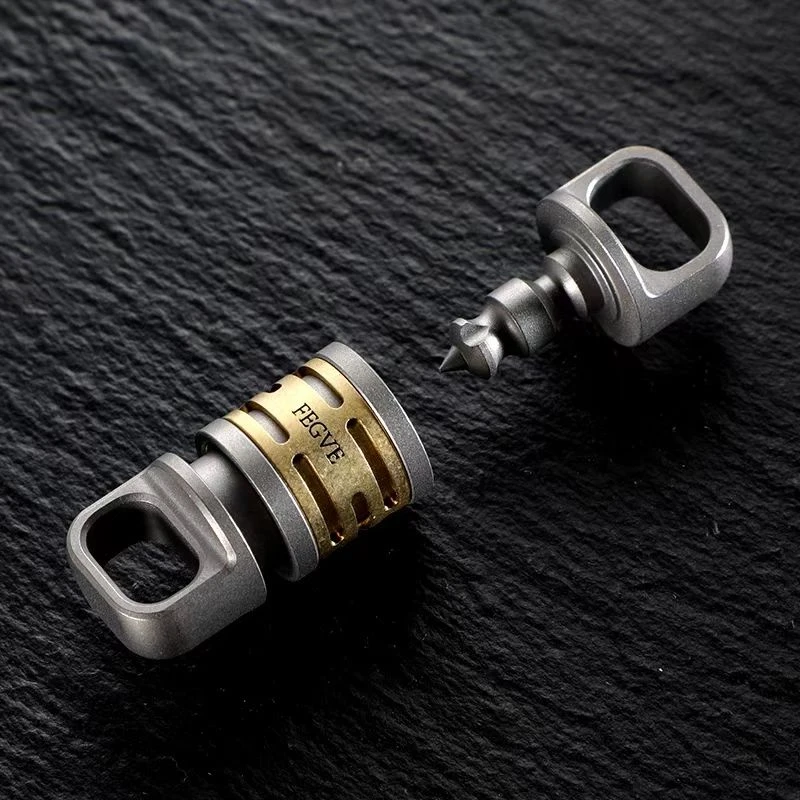 2024新款钛镶铜钛合金快拆扣快拔扣万向扣子母扣万向节汽车挂件