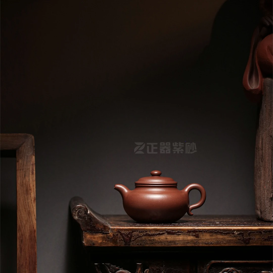吴悦 大亨仿古壶 紫泥 250cc 全手工