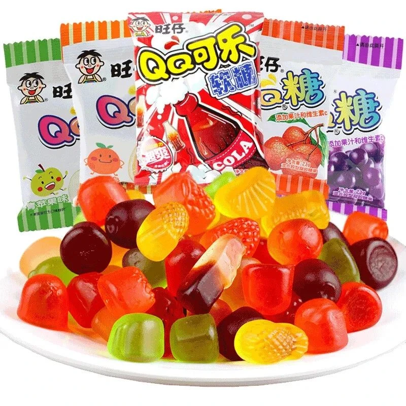 旺仔qq糖20g独立包装可乐草莓荔枝味果汁糖橡皮软糖儿童小零食