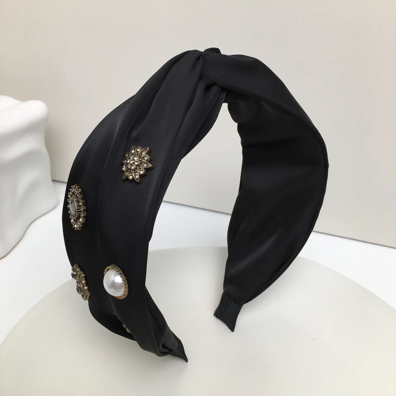 韩系发箍女洋气时尚头箍复古气质潮流发卡高级感减龄个性黑色发窟