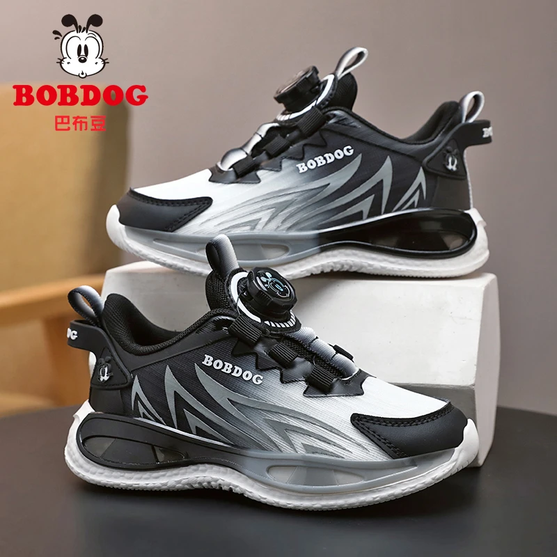 Bobdog/巴布豆男童运动鞋春秋儿童中大童男孩软底网面透气运动鞋
