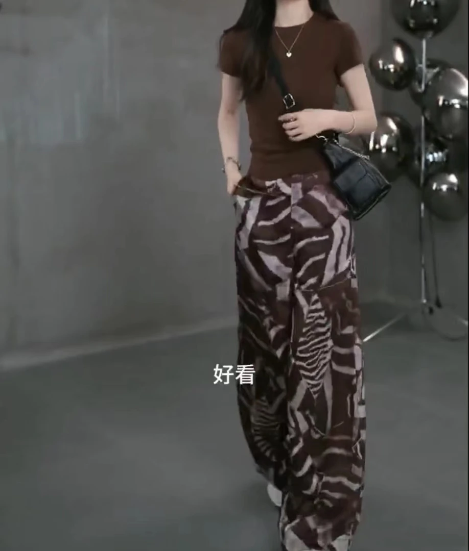 2024春夏新款时尚套装女士洋气显瘦气质百搭款D8873