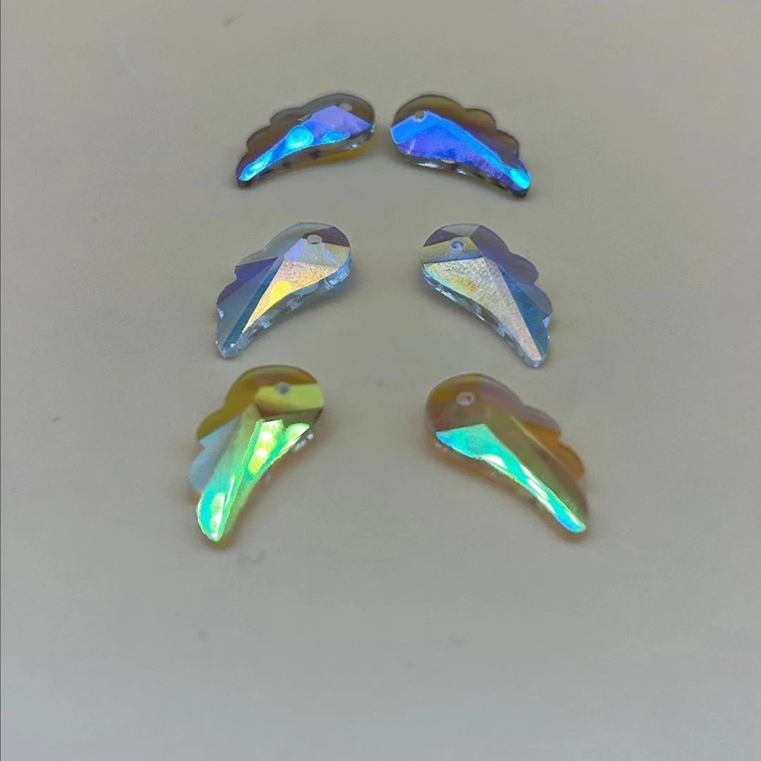 佳团DIY珠珠天使翅膀吊坠孔人造晶晶