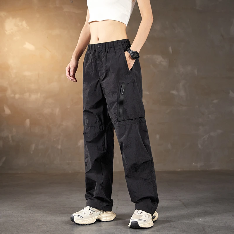 休闲裤2024新款男士弹力工装裤多口袋夏季透气宽松薄款登山裤027