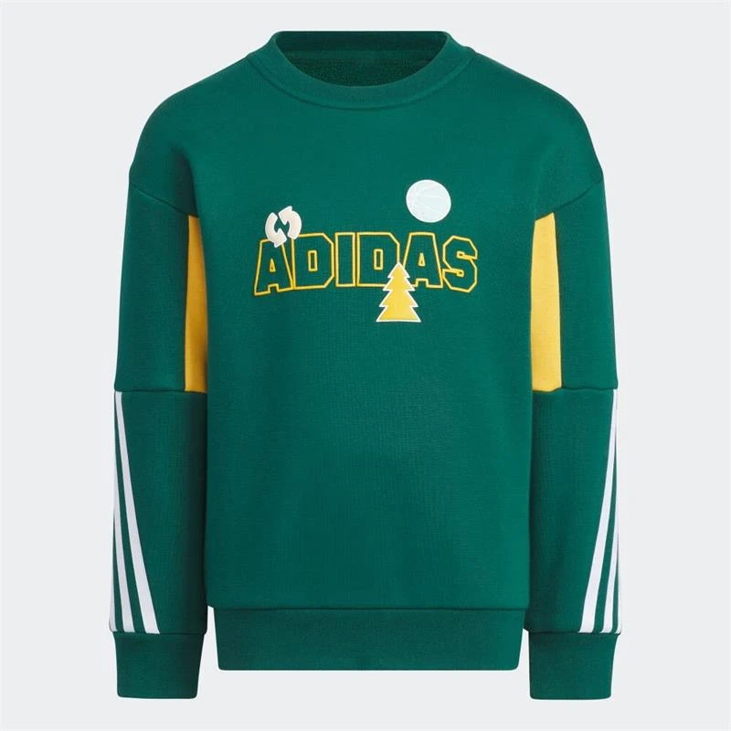 adidas kids 阿迪达斯小童LK GFX SWEAT针织圆领套衫IY5032