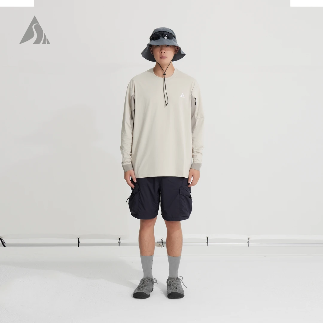 ALL SETAllset户外运动登山徒步训练吸湿速干圆领防晒长袖Tee