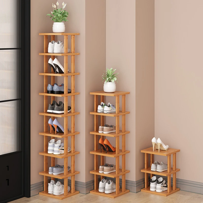 楠竹鞋架子多层家用简易门口防尘鞋柜子经济型学生宿舍收纳置物架