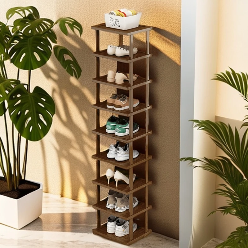 楠竹鞋架简易出租房鞋柜子家用多层防尘经济型学生宿舍收纳置物架