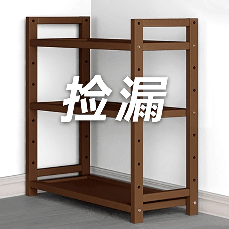 厨房置物架落地式多层家用用品大全锅调料置物架子果蔬碗碟收纳架