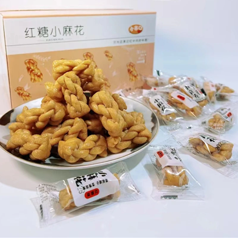 球球优选小市口红糖麻花独立包装48小时发货传统手工糕点