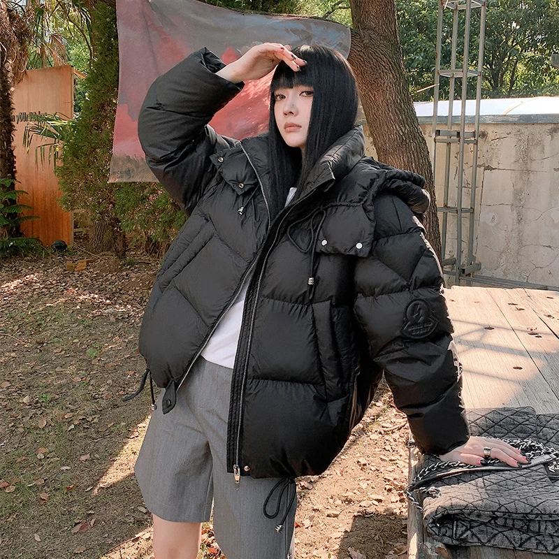 蒙蒙同款短款时尚90鸭绒服时尚潮