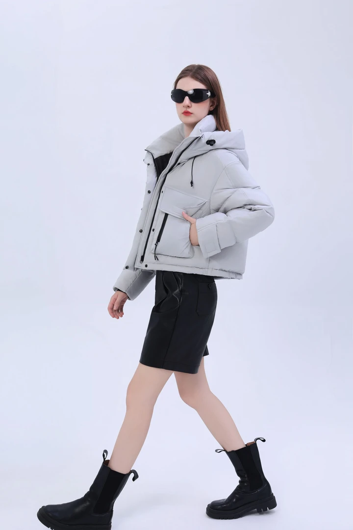 高充绒户外工装大口袋羽绒服MT322