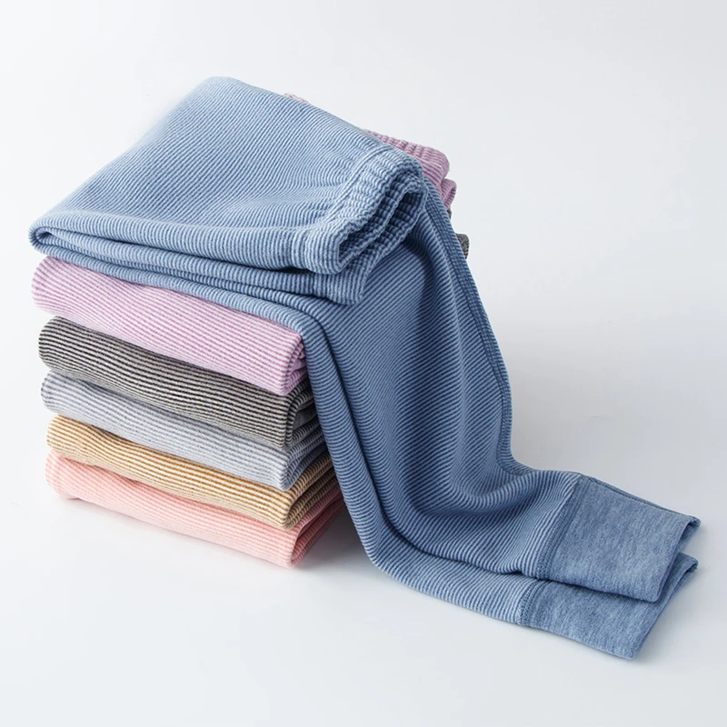 大童保暖单裤德绒磨毛高中初中学生青少年秋冬内穿打底裤儿童秋裤