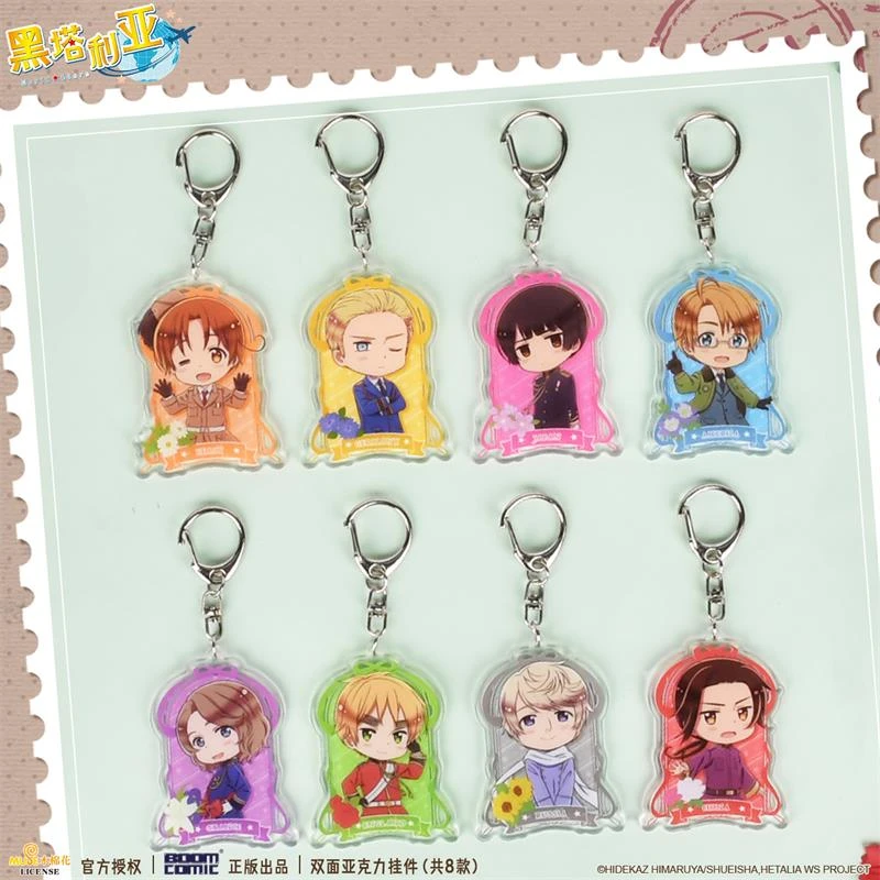 暴蒙 正版 黑塔利亚 World Stars 双面亚克力挂件 官谷周边