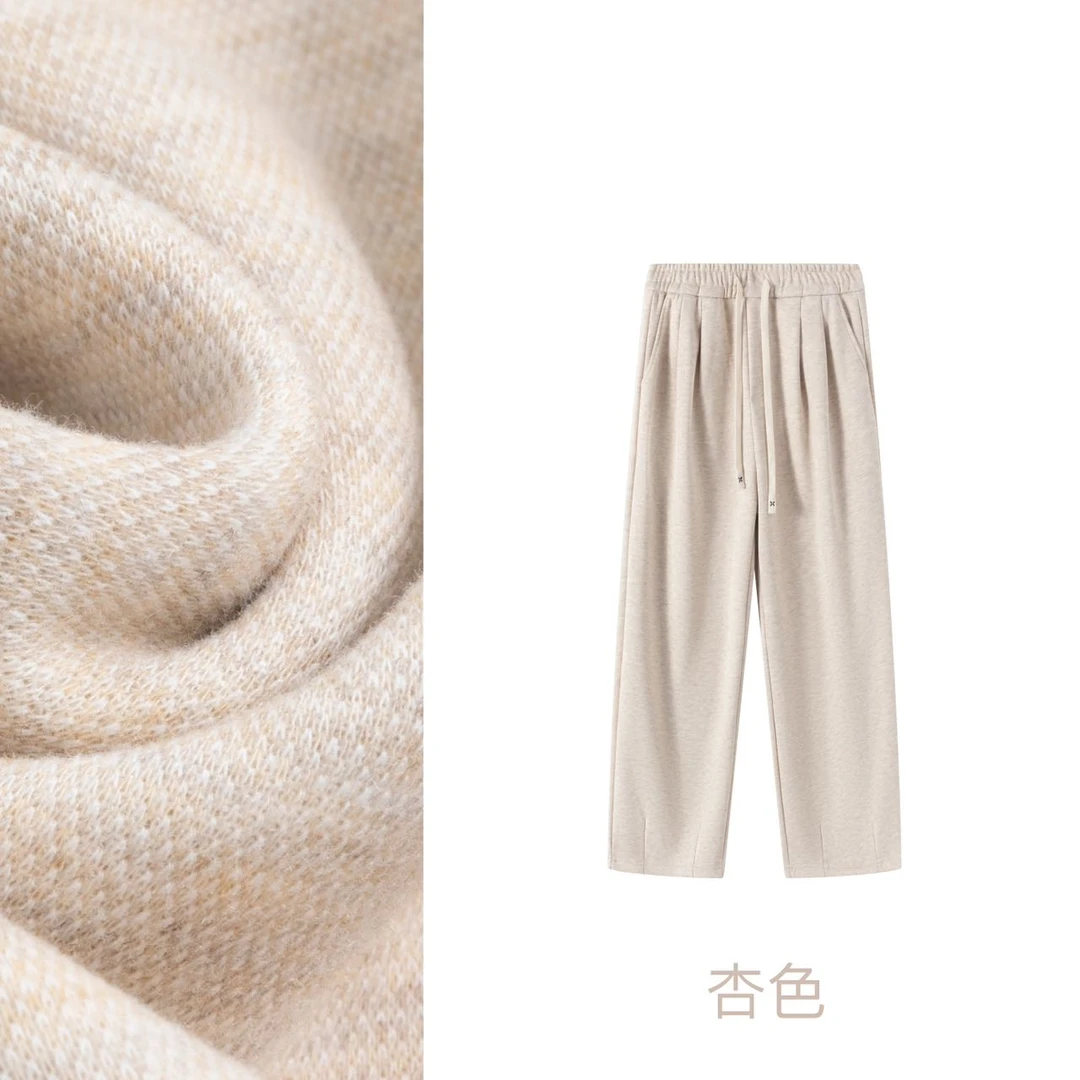 2024冬季新款加绒加厚百搭时尚休闲宽松潮流休闲裤-28056