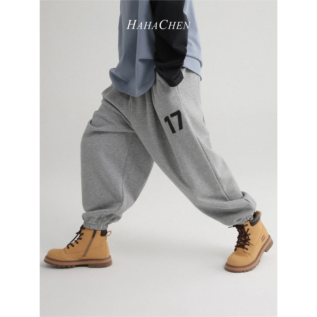 哈哈辰童装男童运动裤春秋2024新款中大童春装儿童裤子潮休闲卫裤