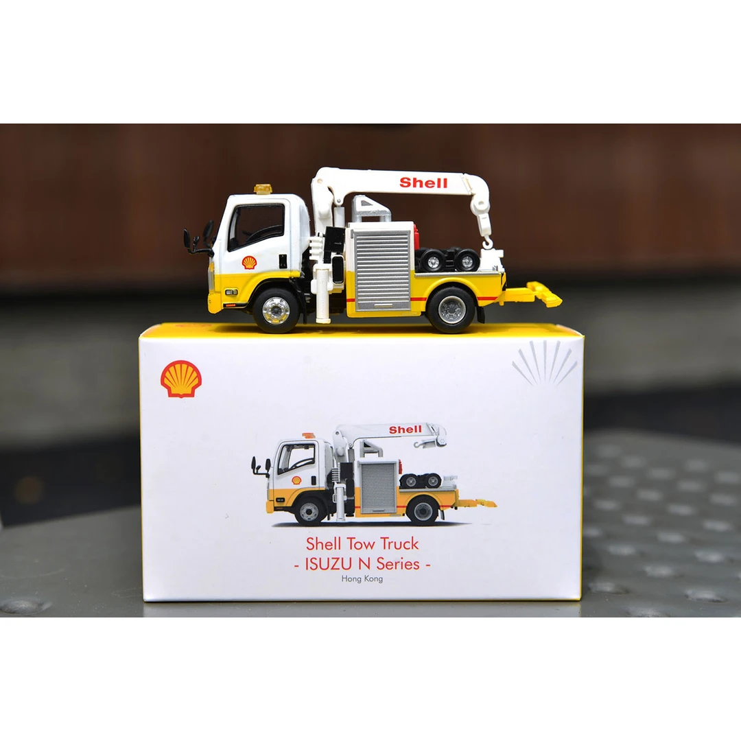 Tiny微影 五十铃N系列 壳牌Shell 拖车运输车 1:64合金汽车模型
