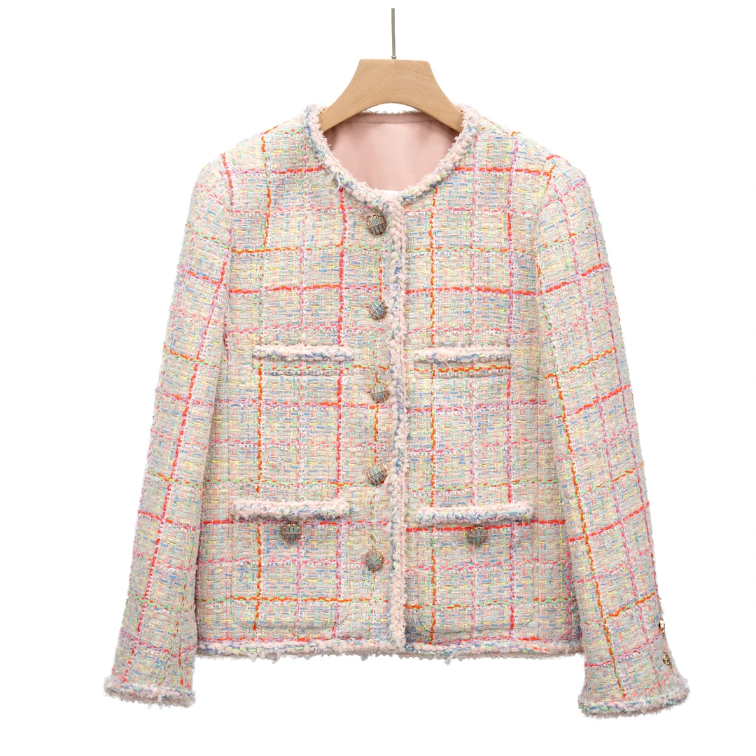 【CO83579】小香风外套2024新款上新