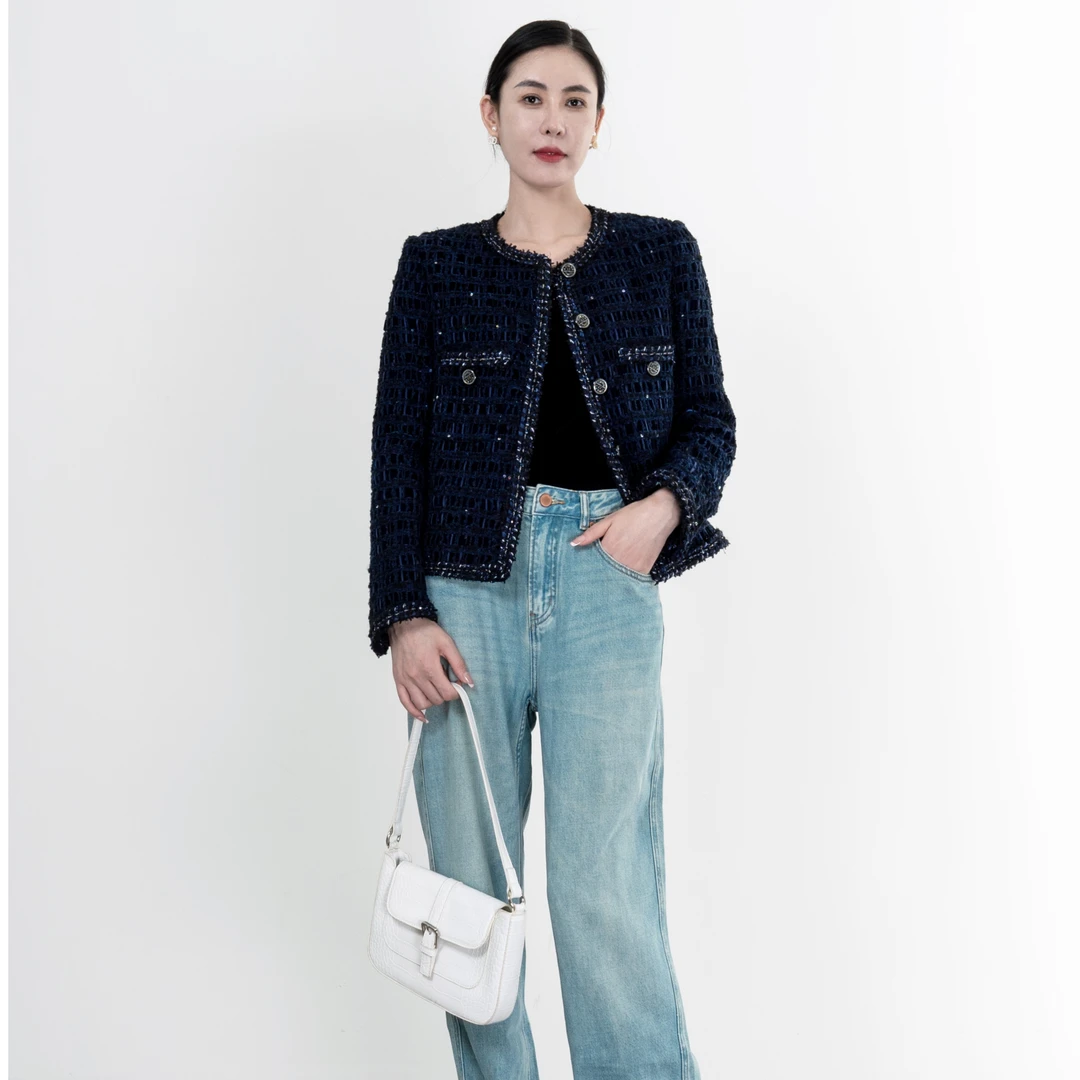 【蓝丝绒】小香风外套CO83369