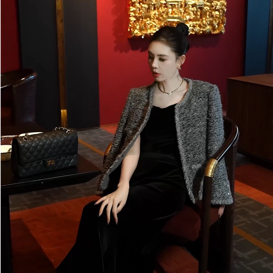 灰姑娘【CO83584】小香风外套2024新款上新