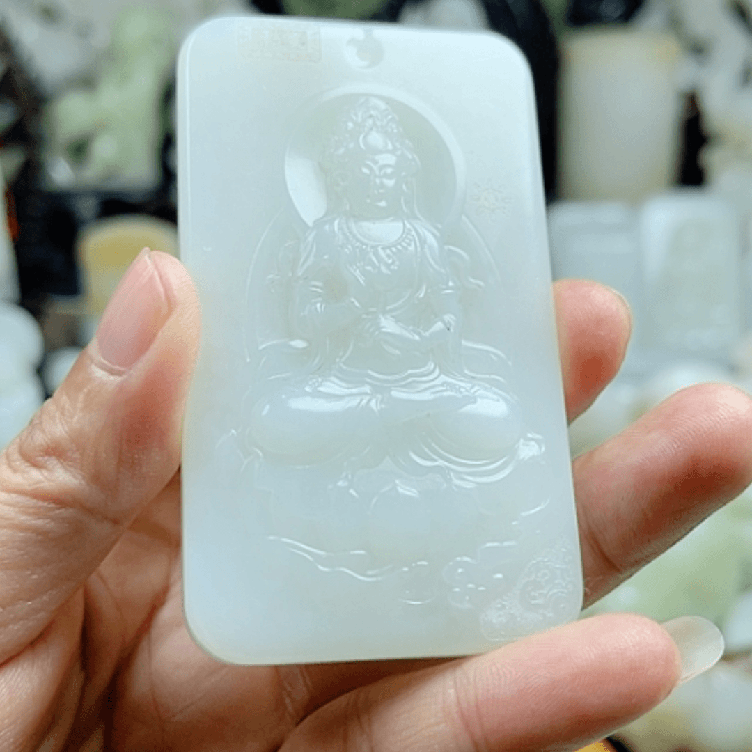 【闪购商品】和田玉（糖玉）挂件未镶嵌寿