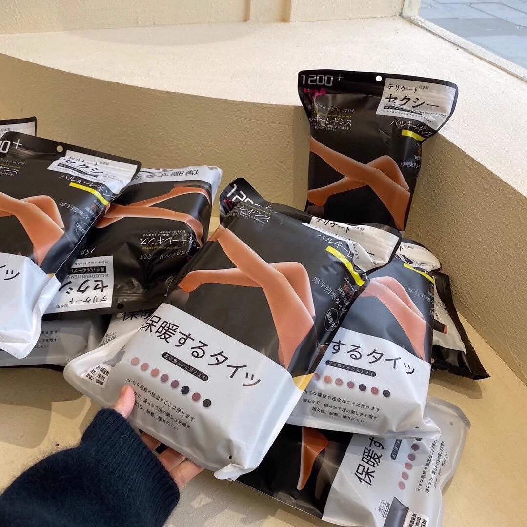 日本加厚保暖打底袜修身连裤袜保暖高腰踩脚加厚深冬保暖f