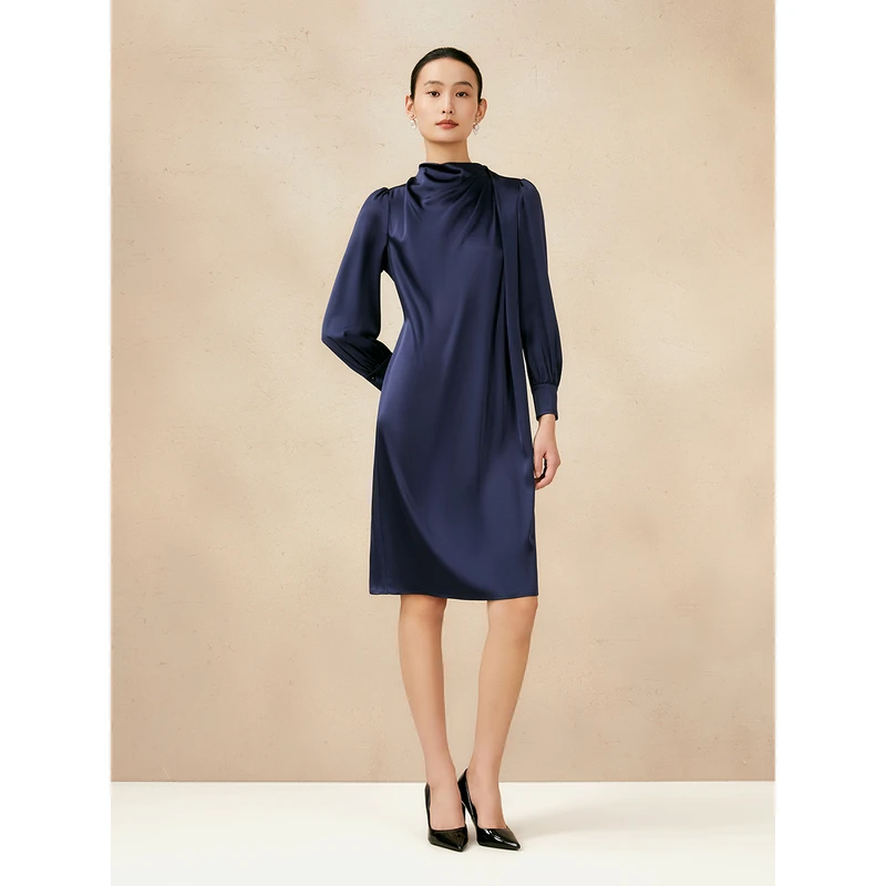 Song of Song歌中歌光泽质感三醋酯纤维连衣裙5C65105360