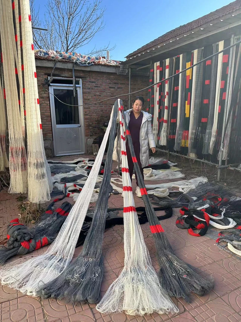 特价，大力马线二指网眼，吊好兜3.5米，重7.5米，直径5.5米，铅坠子