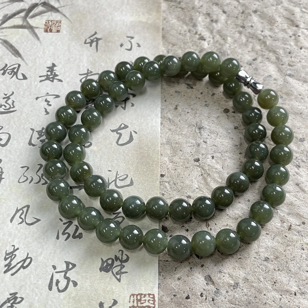 收藏·天然玉石和田玉青黄口百搭妈妈链多样性发货（拍一发一）H148